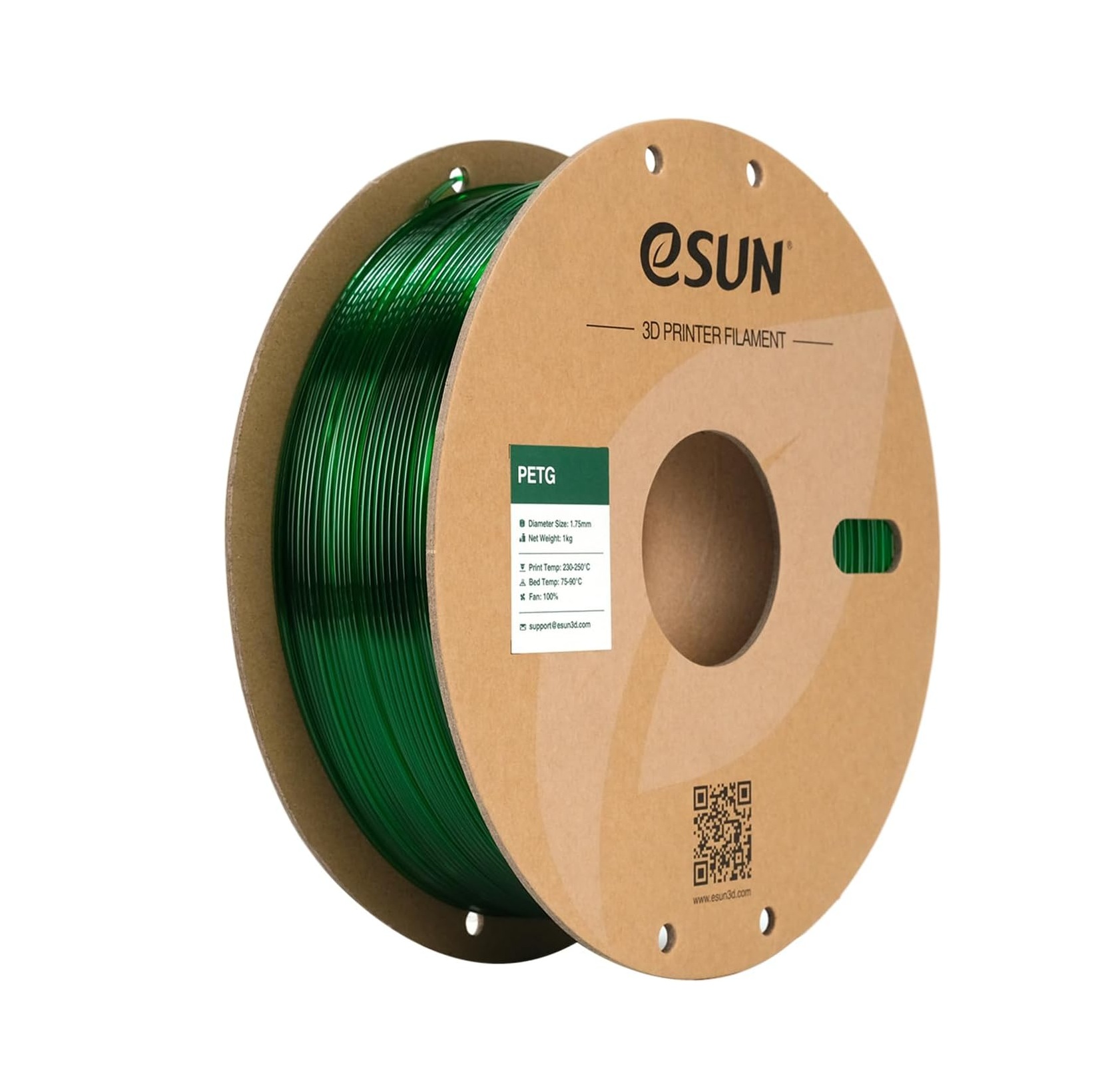 Filamento PETG verde eSUN